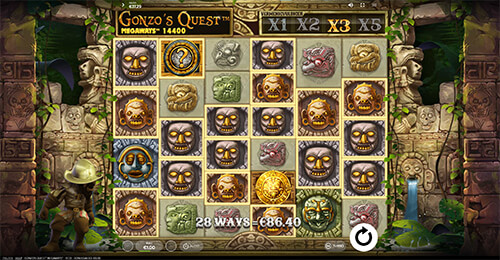 Gonzos Quest Megaways Slot Screenshot