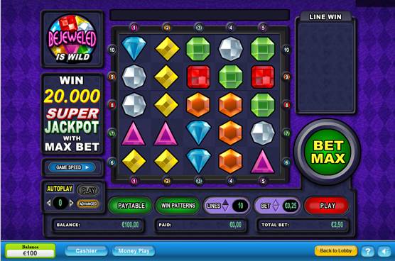 Bejeweled bij Grandgames