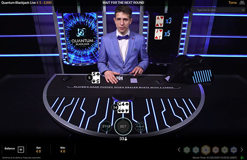 quantum blackjack screenshot