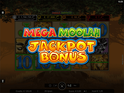 Mega Moolah Jackpot Bonus