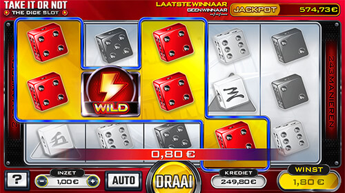 Take it or not dice slot screenshot 2