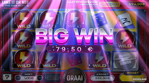 Take it or not dice slot big win