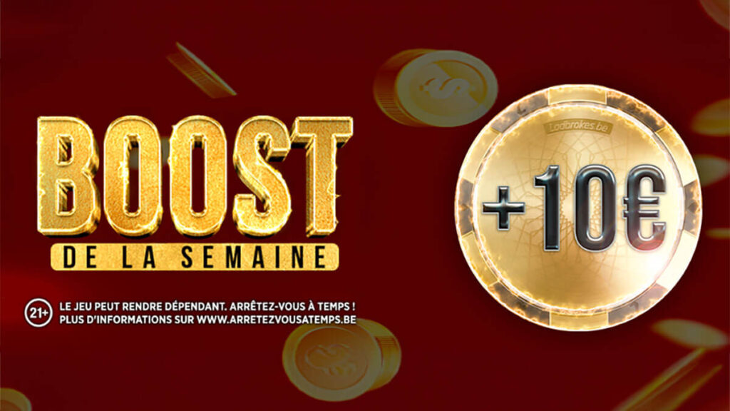 Exemple Ladbrokes Boost - Boost hebdomadaire de 10 Euros